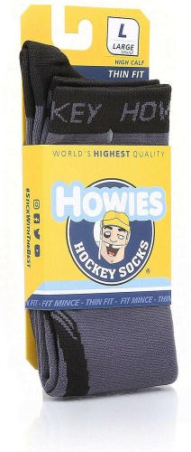Howies Hockey Thin Fit Tall Hockey Skate Socks - Crew Length Skating Socks