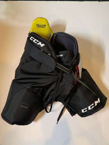 Black New Junior Small CCM Tacks 3092 Hockey Pants