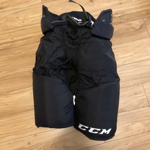 Black Senior Medium CCM Tacks 2052 Hockey Pants
