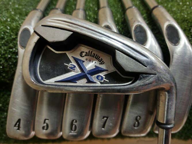 Callaway X-20 Iron Set 3-9 Steel Shaft Uniflex