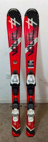 Kids Volkl Unlimited All Mountain With Bindings Skis 110cm{Max Din setting is 4.5}