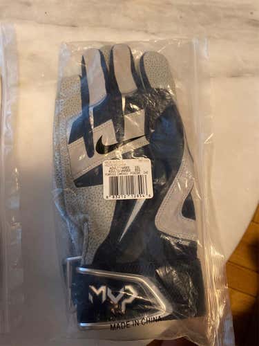 Blue New XXL Nike MVP Batting Gloves