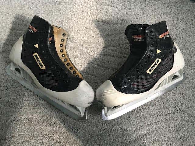 Vintage BAUER Supreme 3000 Senior Goalie Skates Size 10 D