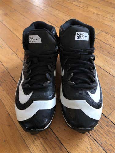 Black Used Molded Cleats Nike