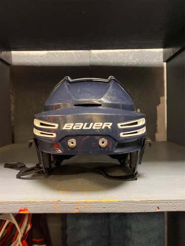 Blue Used Medium Bauer Re-Akt 75 Helmet