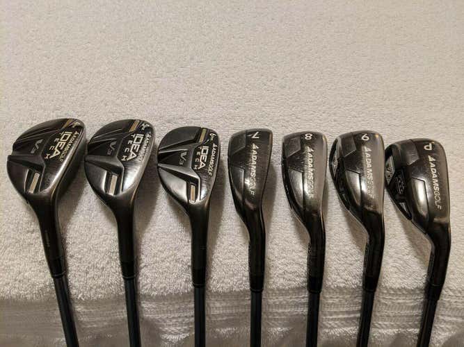 ADAMS IDEA V3 4-PW HYBRID AND HYBRID IRON SET READ THE DESCRIPTION