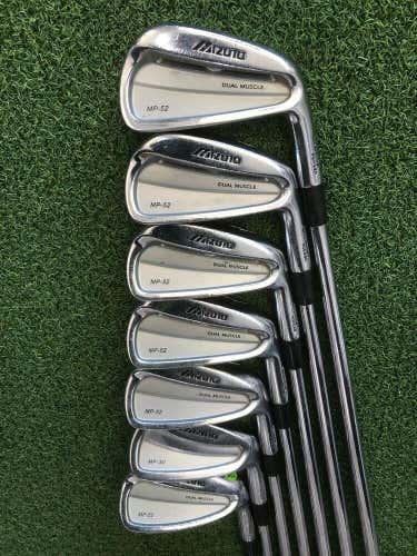 Mizuno MP-52 Forged Iron Set, MRH 4-PW, Project X 5.5 Regular Flex Steel #1856  *FIRM PRICE*