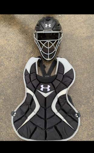 Used Under Armour Catcher's Set