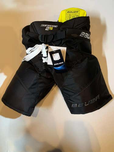 Black New Junior Small Bauer Supreme 2s Hockey Pants