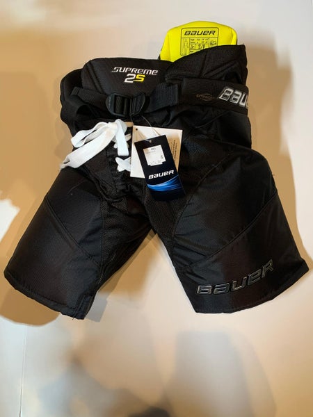 Black New Junior Small Bauer Supreme 2s Hockey Pants