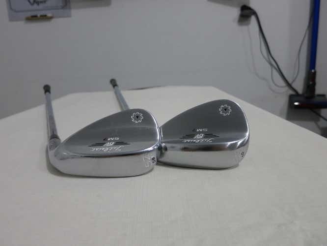 Titleist Vokey SM7 Tour Satin Chrome Wedge Set - 52* - 56* - Dynamic Gold Steel