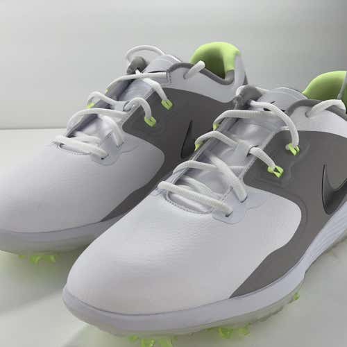 Nike Vapor Pro Rory Koepka Golf Shoes White Gray Volt AQ2197-103 Men's 10.5