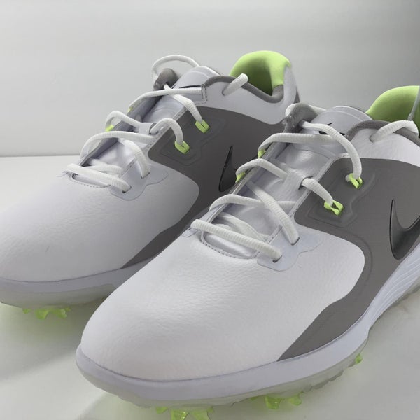 Nike Vapor Pro Rory Koepka Golf Shoes White Gray Volt AQ2197-103 Men's 10.5