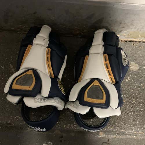 Blue Used Player Maverik Rome RX3 13" Lacrosse Gloves