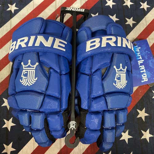 Blue New Player Brine King Superlight II 12" Lacrosse Gloves-WARLGLKSL2SRL1