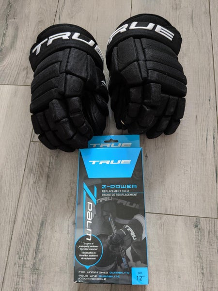 Black Used Junior True A6.0 Pro ZPalm Gloves 12" With Z-Power Replacement Palm
