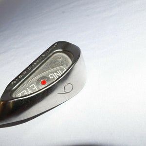 6 Iron Ping Eye2 Rh 37.25" Steel Stiff New Grip Red Dot