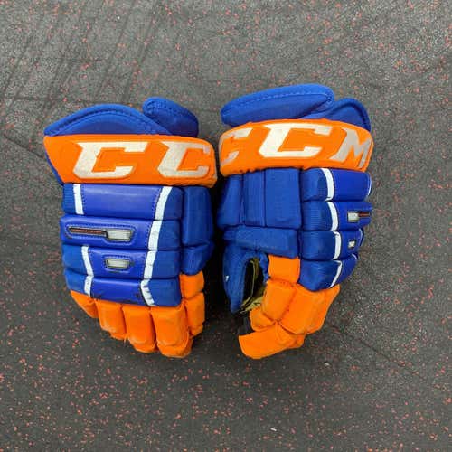 Blue Used CCM Classic Pro 4-Roll 13" Gloves