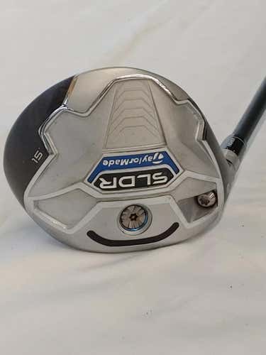 Used Taylormade Sldr 3 Wood Graphite Regular Golf Fairway Woods