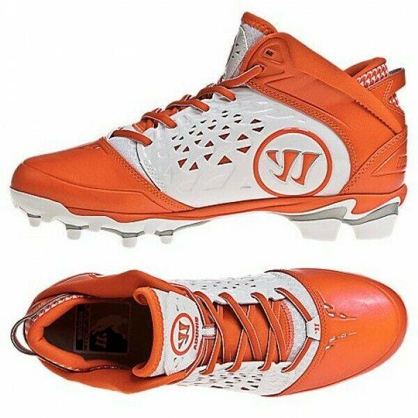 New Warrior Lacrosse Adonis Shoe, Men's Size 10, Orange/White *No Trade*