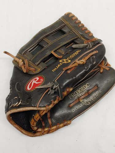 Used Rawlings Pro302dc 12 3 4" Bb Sb Gloves Fielders