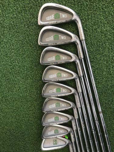 LPGA Square Two Iron Set, LADIES RH 3-11, Square Two Ladies Flex Steel #1869  *FIRM PRICE*