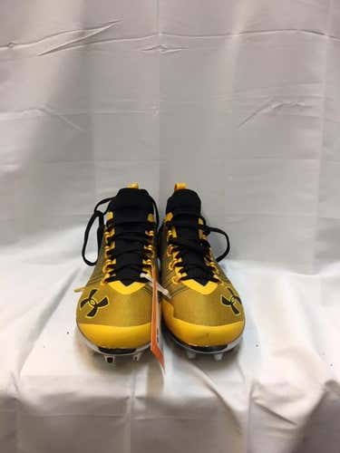 Yellow New Adult 9.0 (Women's 10) Molded Cleats Under Armour
