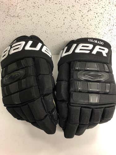 Black New Senior Bauer Nexus 1000 Gloves 14" Pro Stock / Colorado