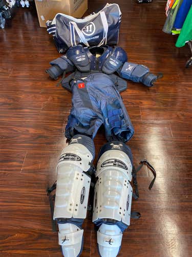 Used ( Gently) Complete Box Lacrosse Goalie Kit!