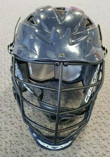 Used Cascade CPV-R Extra Small Navy Blue Lacrosse Helmet XS Throat Guard Modded  *No Trade*