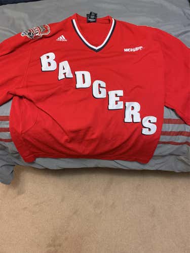 Throwback Wisconsin Badgers Outdoor Large Adidas Jersey