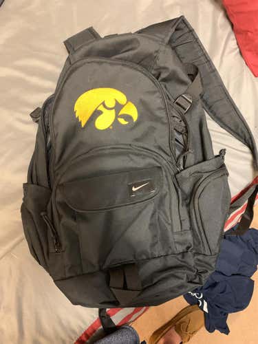 Black Unisex Nike Iowa Hawkeyes Backpack