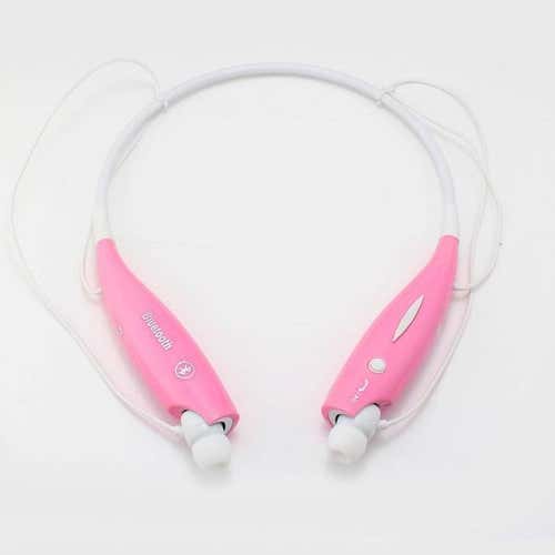 New Wireless Bluetooth Neckband Sport Headphone - Pink