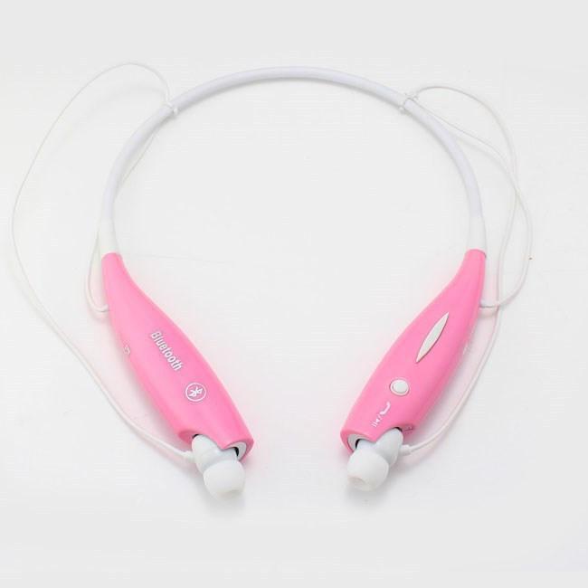 New Wireless Bluetooth Neckband Sport Headphone - Pink