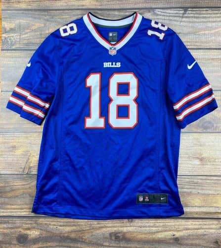 Buffalo Bills Percy Harvin #18 Nike On Field Royal Blue Home Football Jersey, L