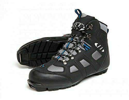 WHITEWOODS Unisex NNN Step In Cross Country Ski Boot, Size 37, Black/Grey/Blue
