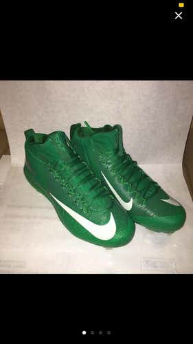 (2) Pair Nike Force Zoom Trout 3 Green & (1) Pair Nike Huarache 2kFilth Elite Mid Red