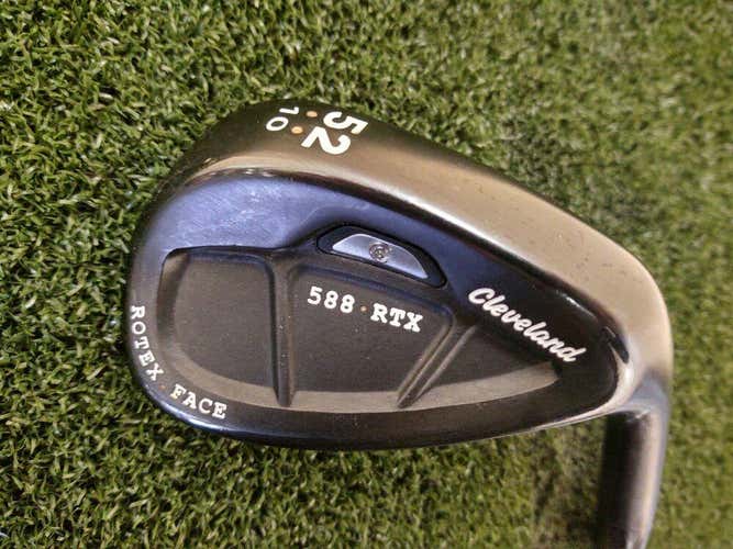 Cleveland 588 RTX Black CB 52.10 Gap Wedge Rotex Face GW 52 Degree