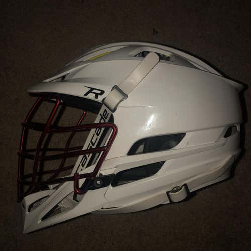 White Used Player Cascade R Helmet