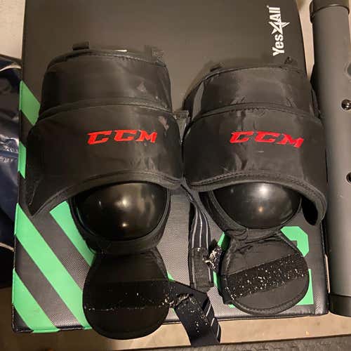 Used CCM Knee Thigh Guards Senior