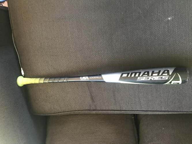Used USABat Certified 2018 Louisville Slugger Alloy Omaha Bat (-10) 18 oz 28"