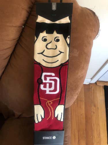 San Diego Padres Stance MLB Mascot Socks 9-12
