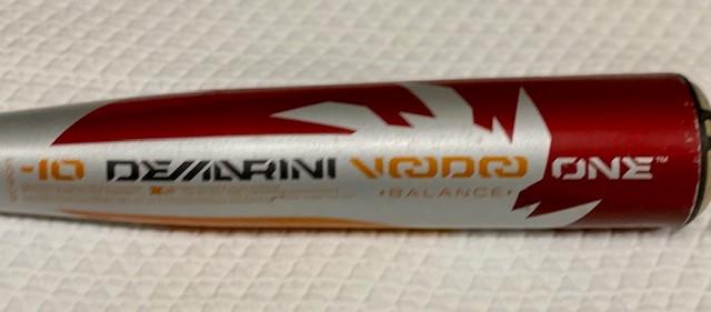 Used USABat Certified 2018 DeMarini Alloy Voodoo One Balanced Bat (-10) 19 oz 29"