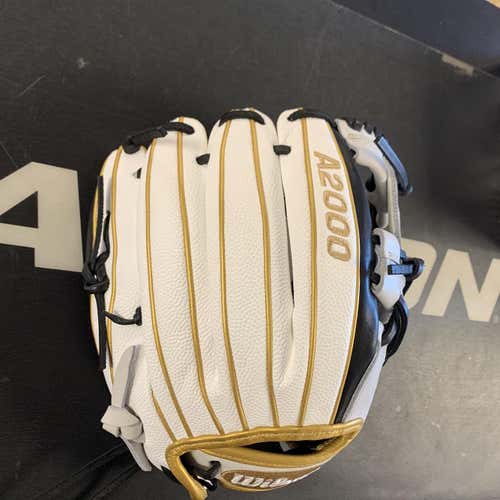 White/Silver/Gold/Black New Infield A2000 12" Softball Glove