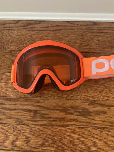 Orange Unisex POC Small Ski Goggles