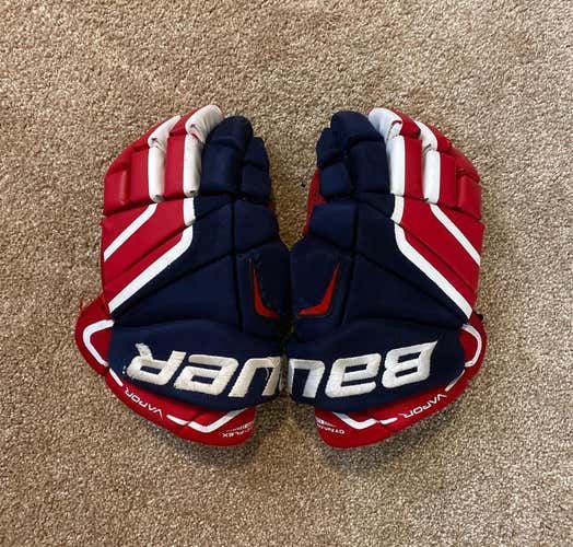 BAUER: Vapor X80 Sr’ 13” Hockey Gloves (Red/White/Navy) ~Used~ See Pics & Description!