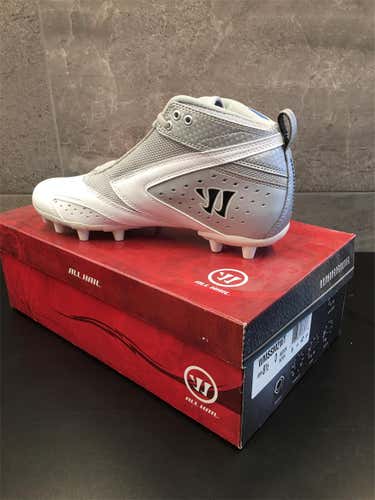 White Warrior Men's Molded Cleats High Top Size 8.5