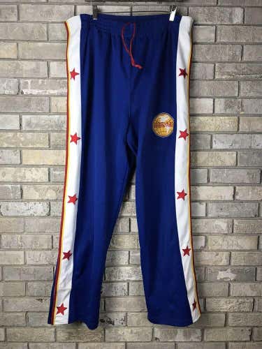 Harlem Globetrotters 1927 Platinum Fubu Sport Men XL Break Away Basketball Pants