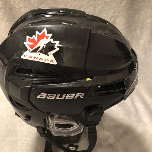 Black Used Small Bauer Re-Akt 100 Pro Stock Helmet