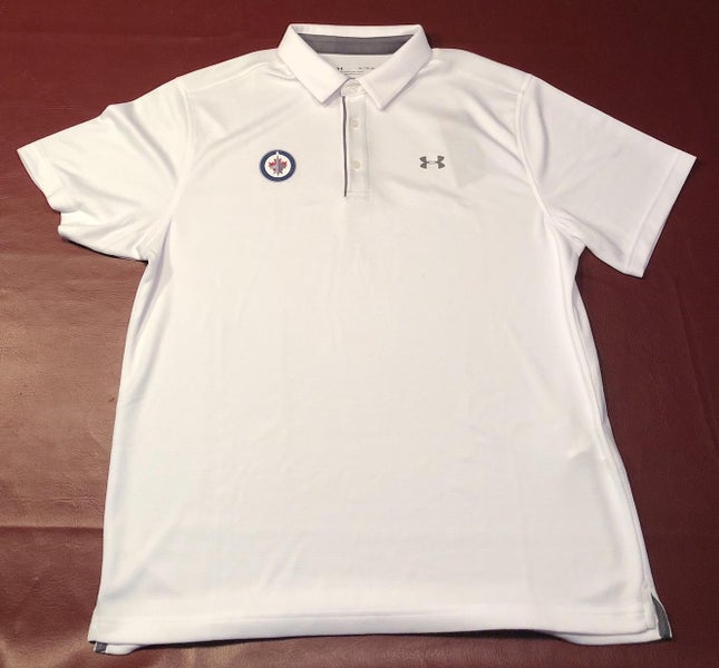 Winnipeg Jets White Men's XL Under Armour Polo Shirt